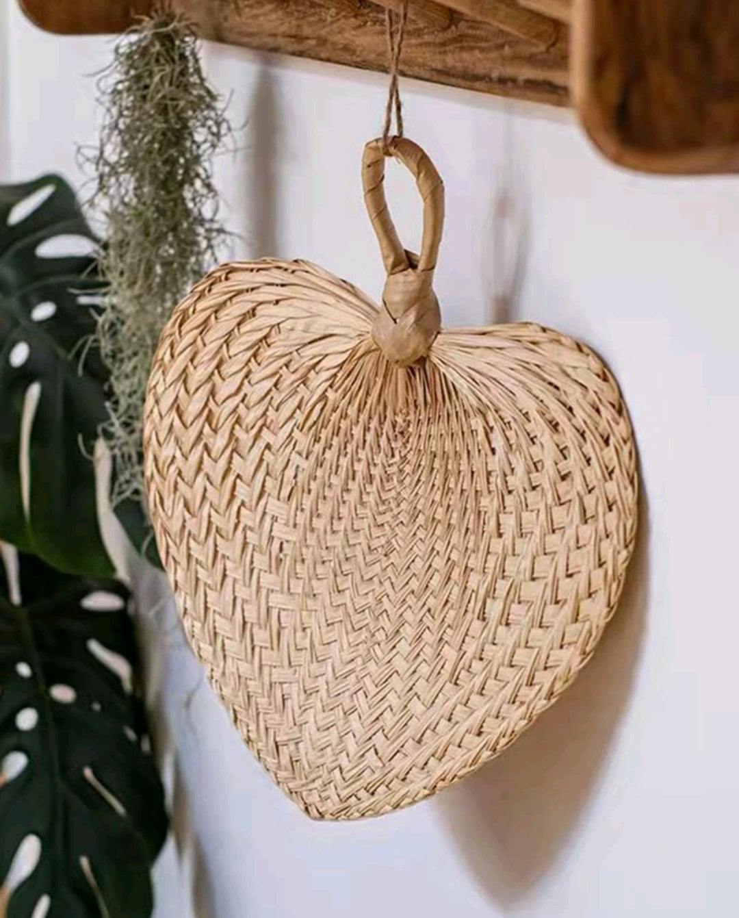 Straw Decor Fan