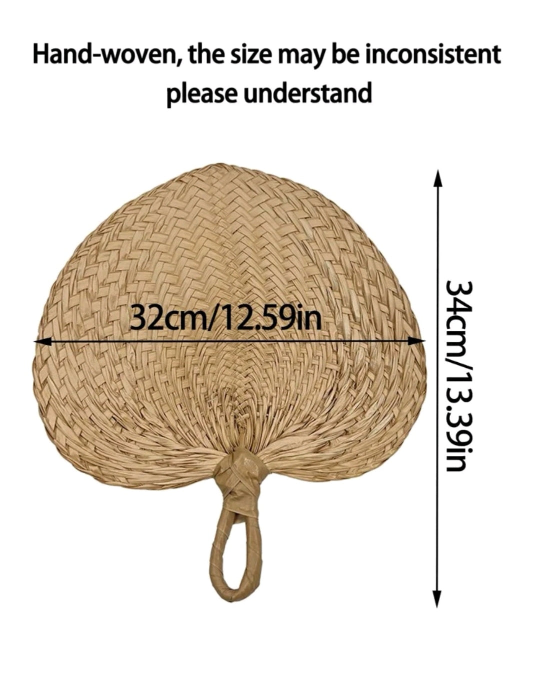 Straw Decor Fan