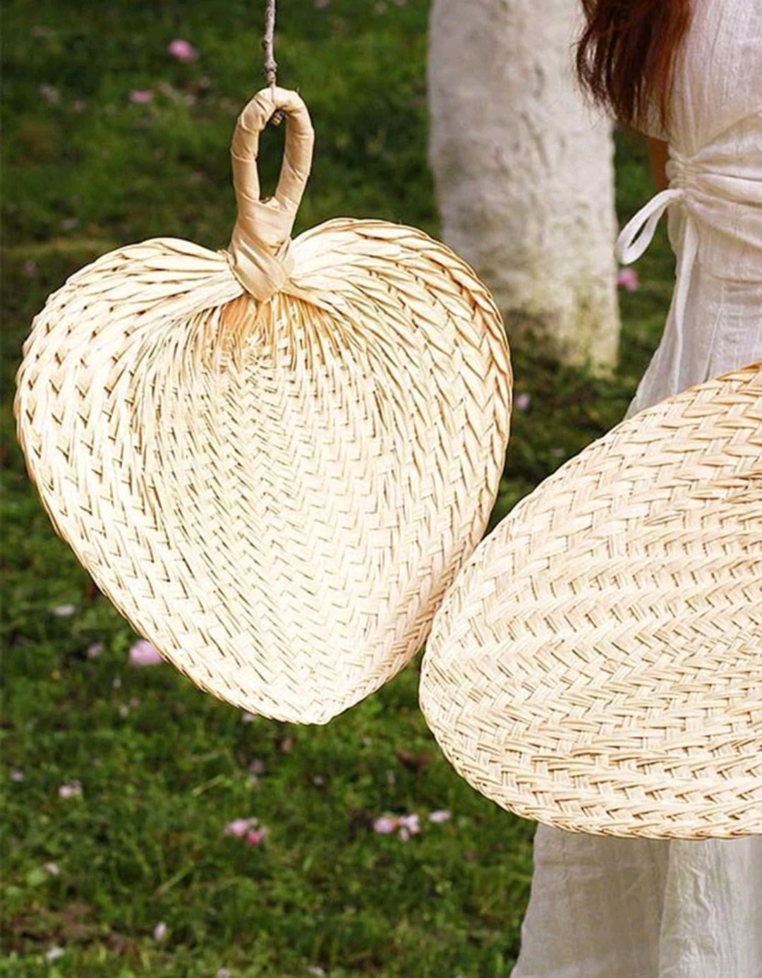 Straw Decor Fan