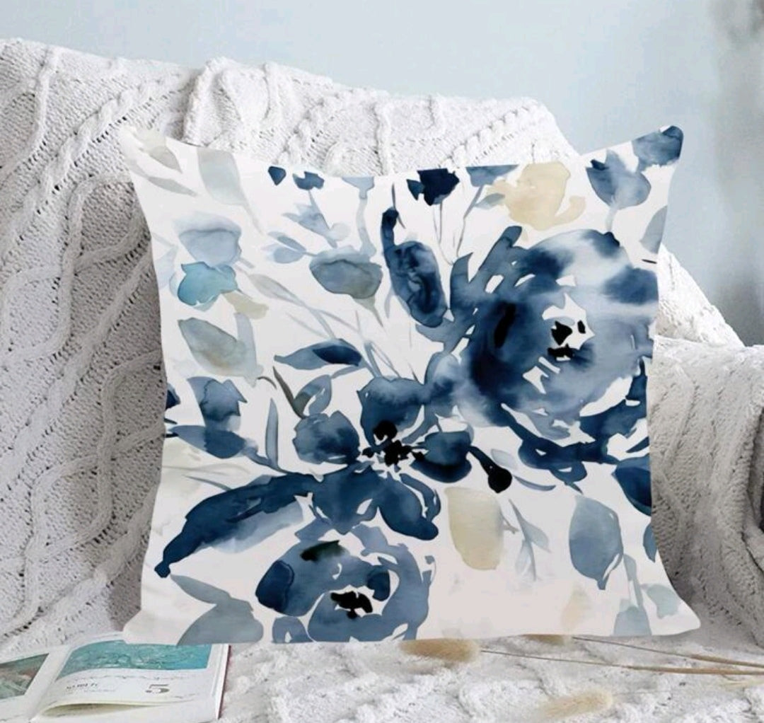 Floral Print Cushion Cover