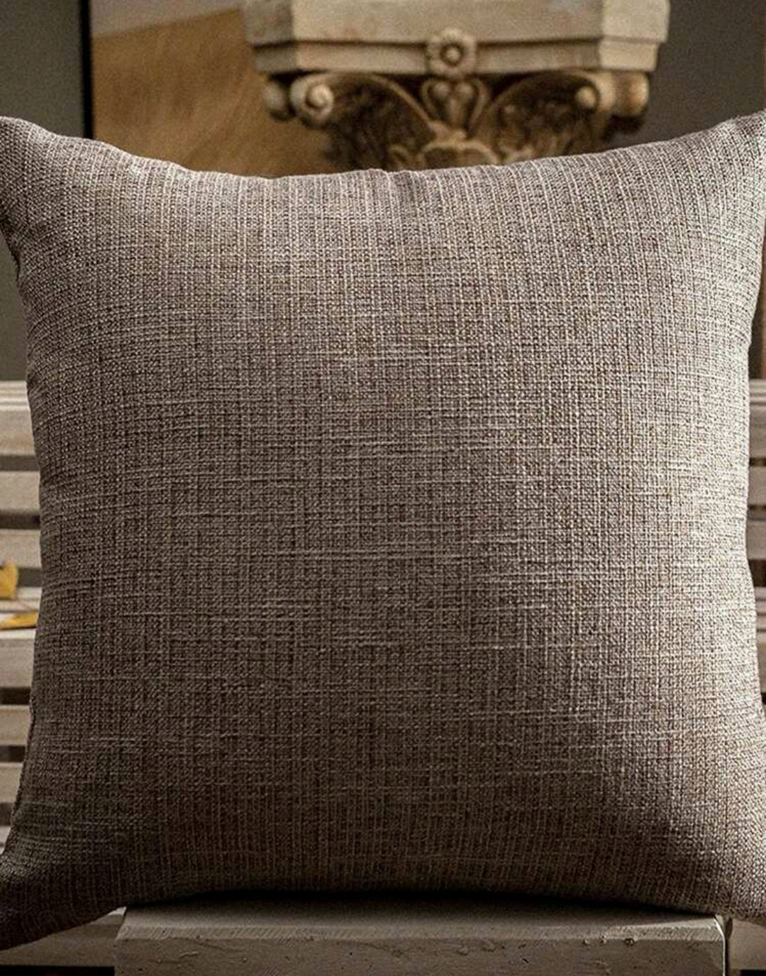 Minimalistic Brown Cushion Cover