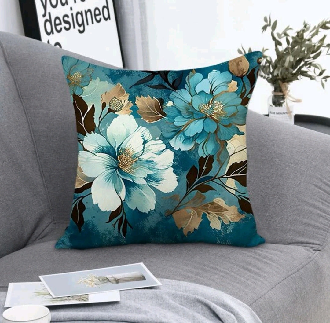 Floral Print Cushion Cover