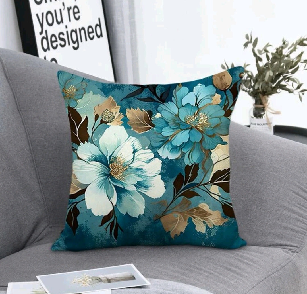 Floral Print Cushion Cover