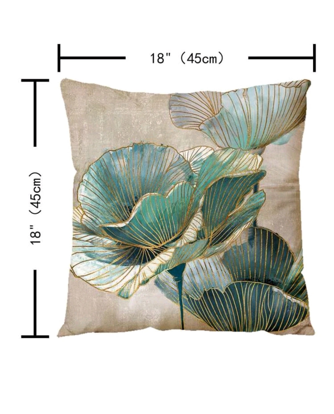 Floral Print Cushion Cover