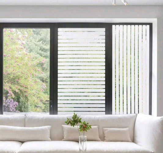 Striped Window Privacy Film