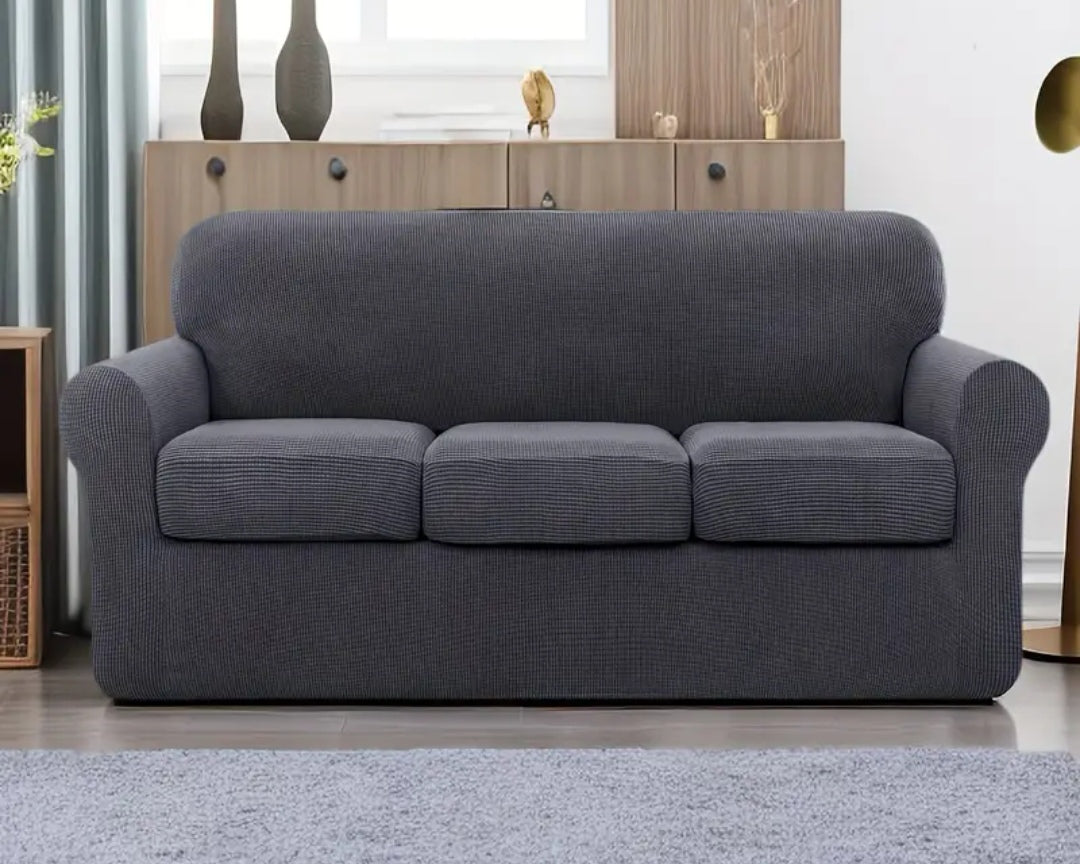 Single Seater Couch slipcover with loose Cushion covers