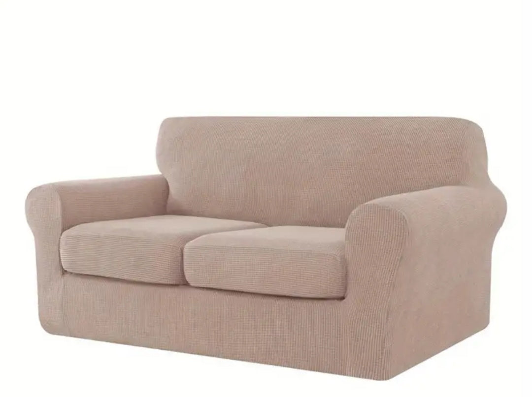 Single Seater Couch slipcover with loose Cushion covers