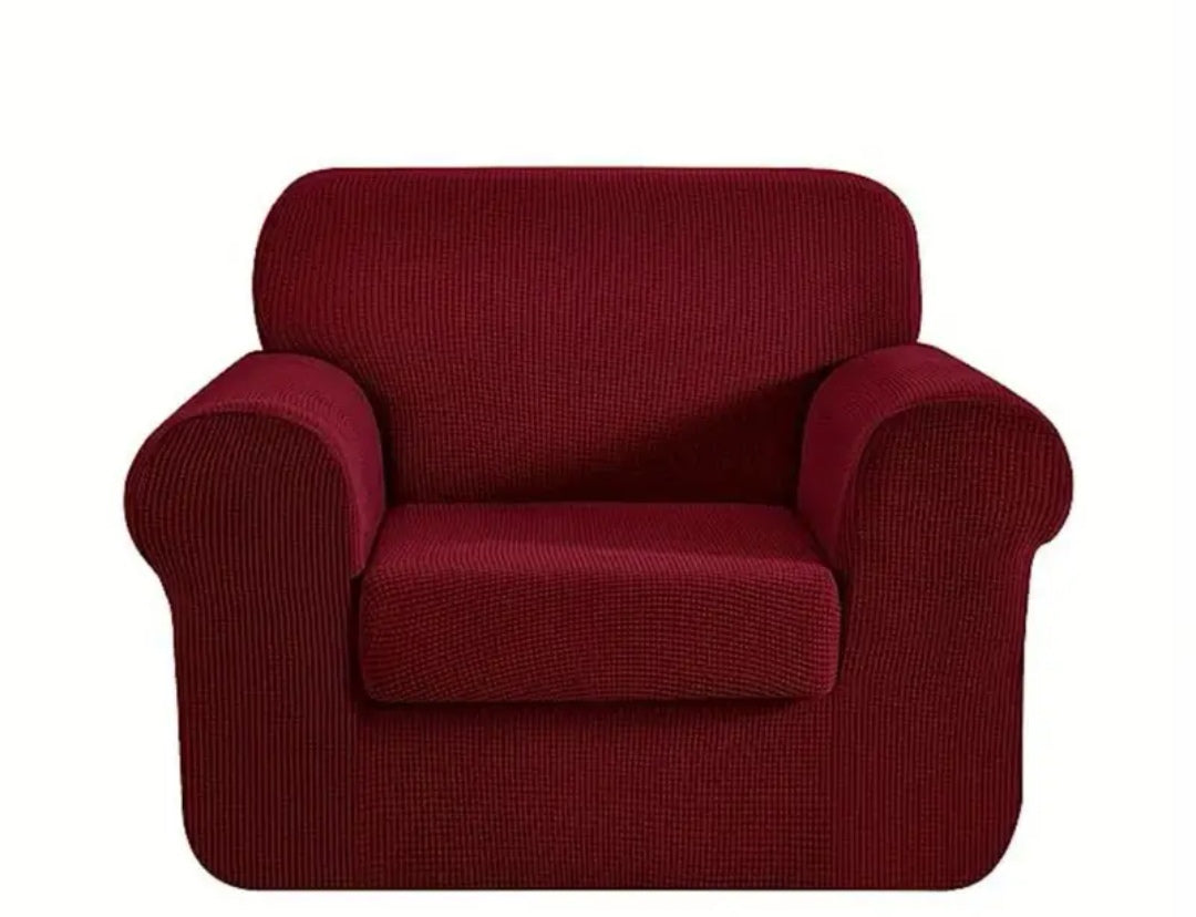 Single Seater Couch slipcover with loose Cushion covers