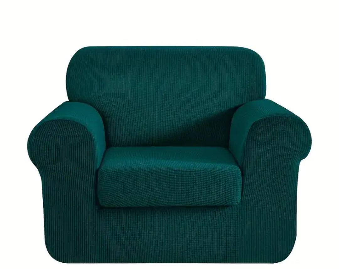 Single Seater Couch slipcover with loose Cushion covers