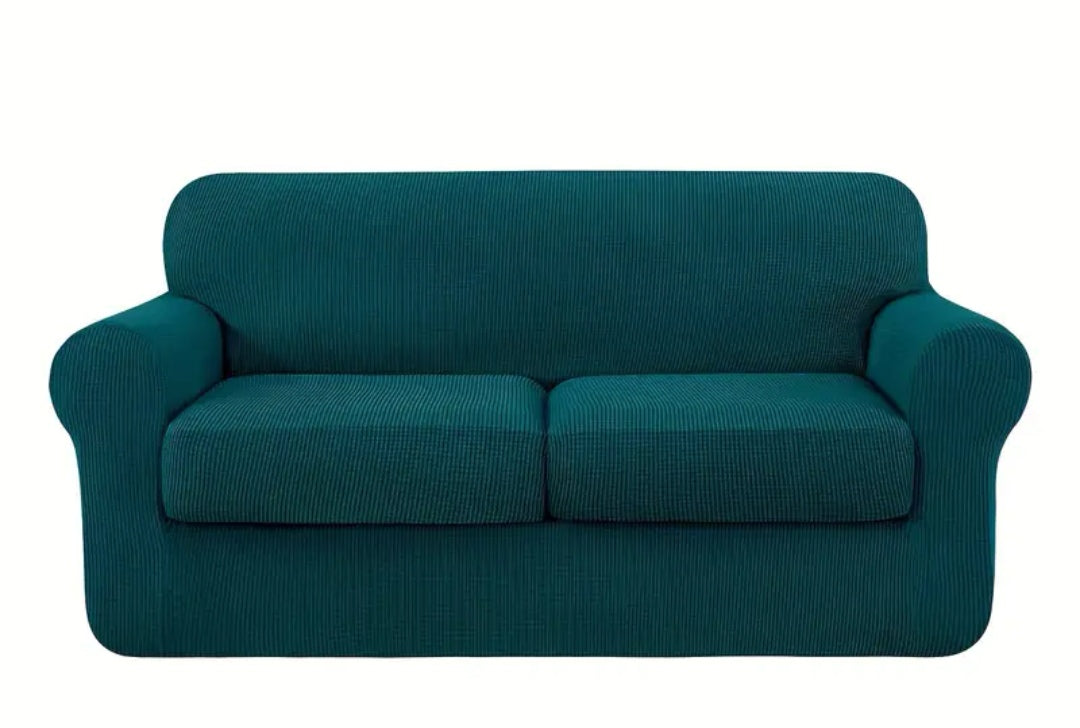 Single Seater Couch slipcover with loose Cushion covers