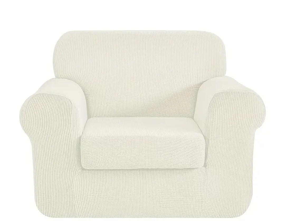 Single Seater Couch slipcover with loose Cushion covers