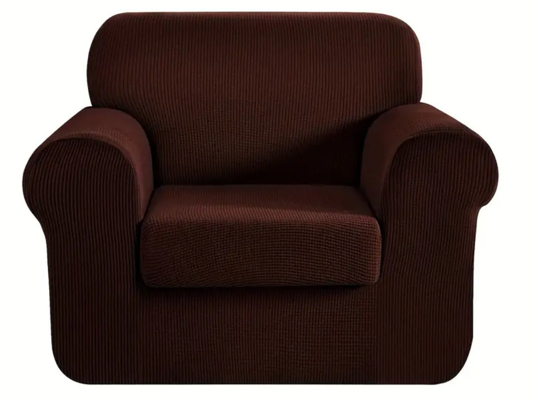 Single Seater Couch slipcover with loose Cushion covers