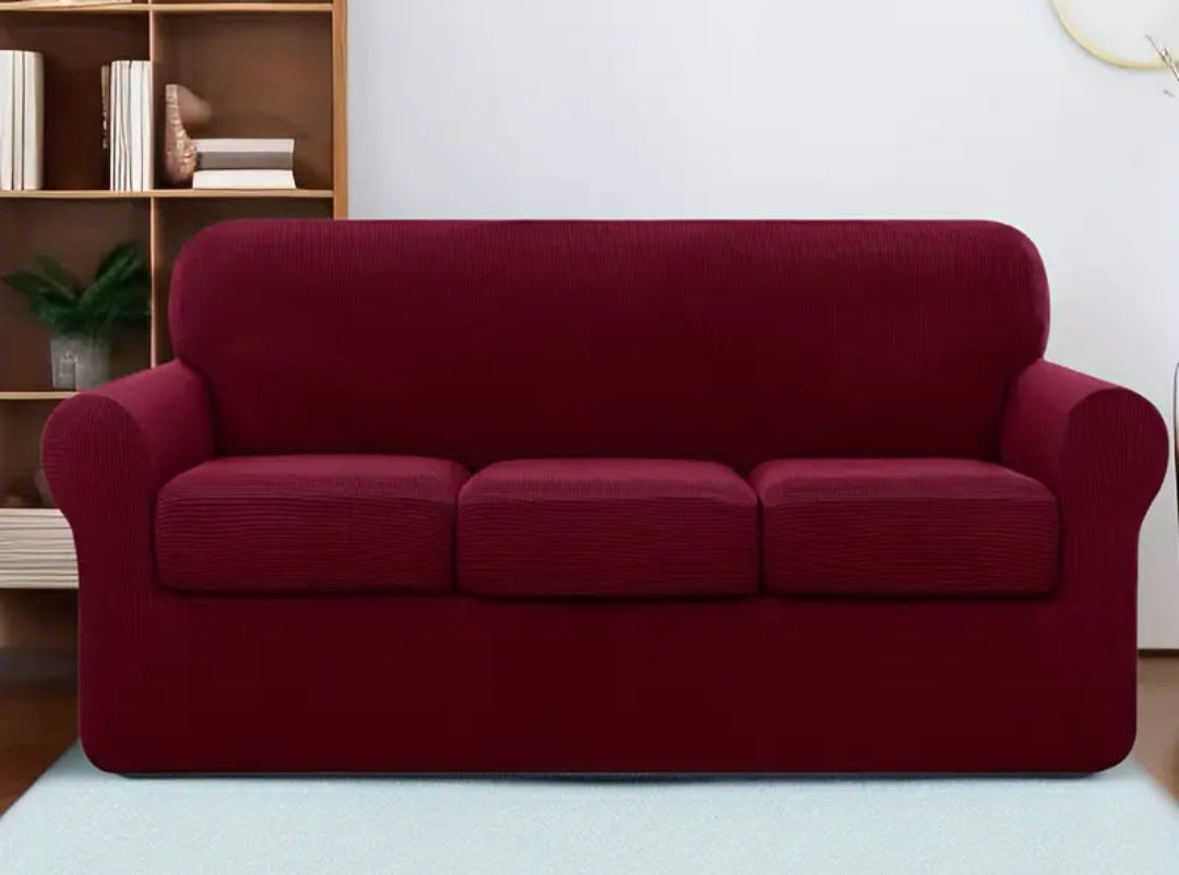 Single Seater Couch slipcover with loose Cushion covers