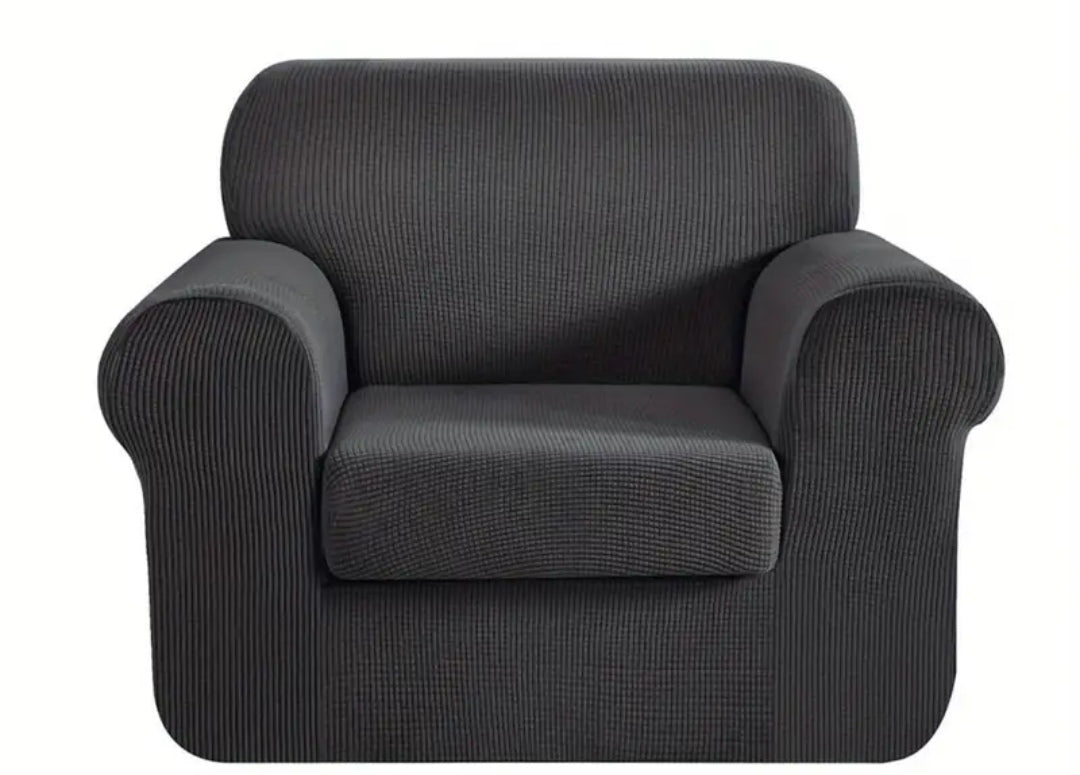 Single Seater Couch slipcover with loose Cushion covers