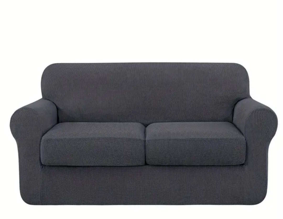 Single Seater Couch slipcover with loose Cushion covers