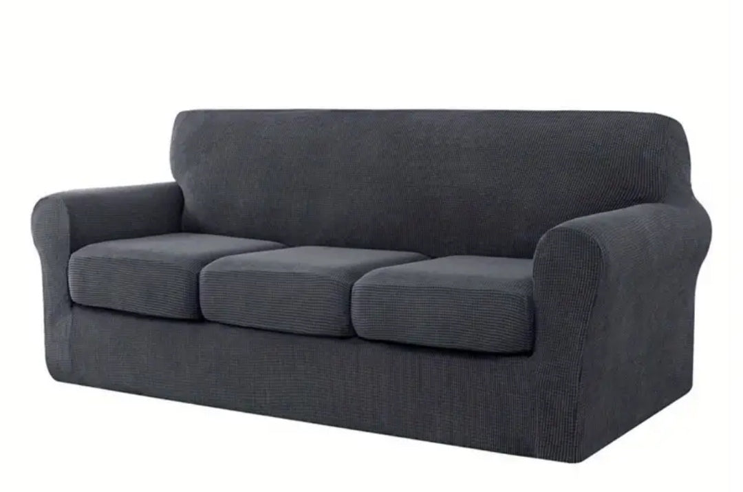 Single Seater Couch slipcover with loose Cushion covers