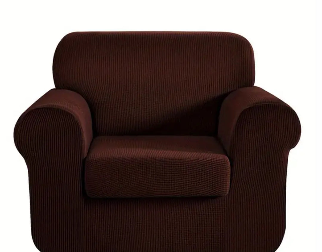 Single Seater Couch slipcover with loose Cushion covers