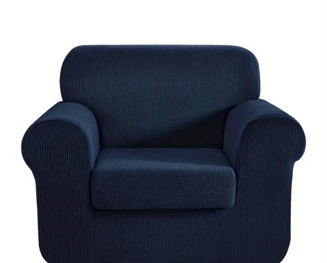 Single Seater Couch slipcover with loose Cushion covers