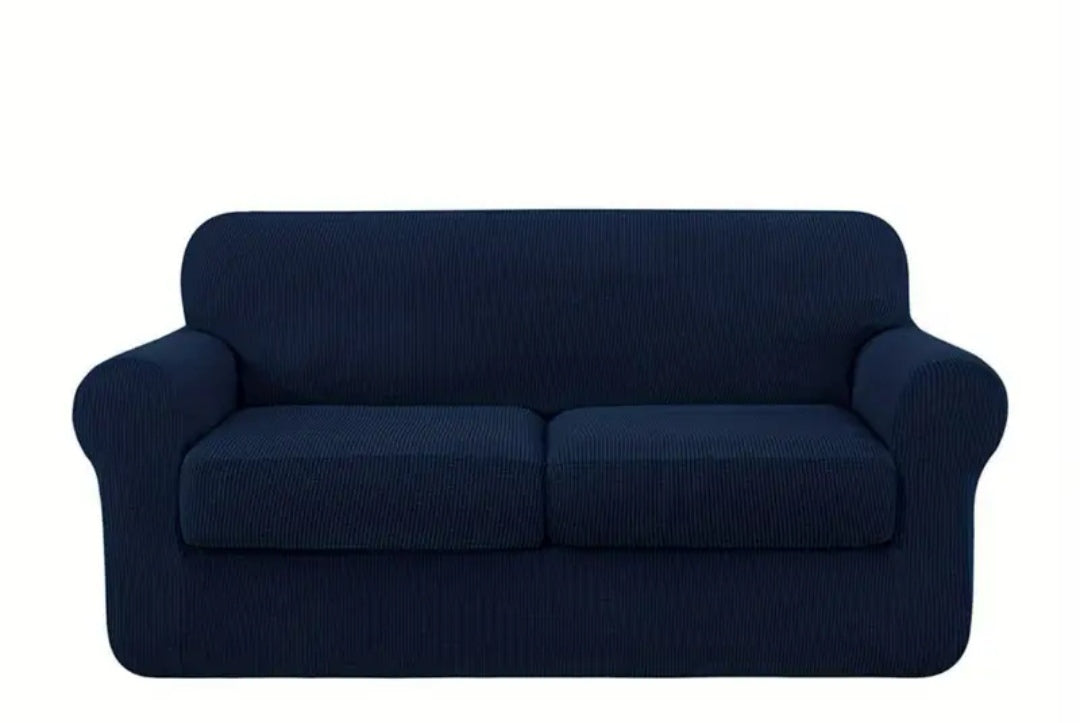 Single Seater Couch slipcover with loose Cushion covers