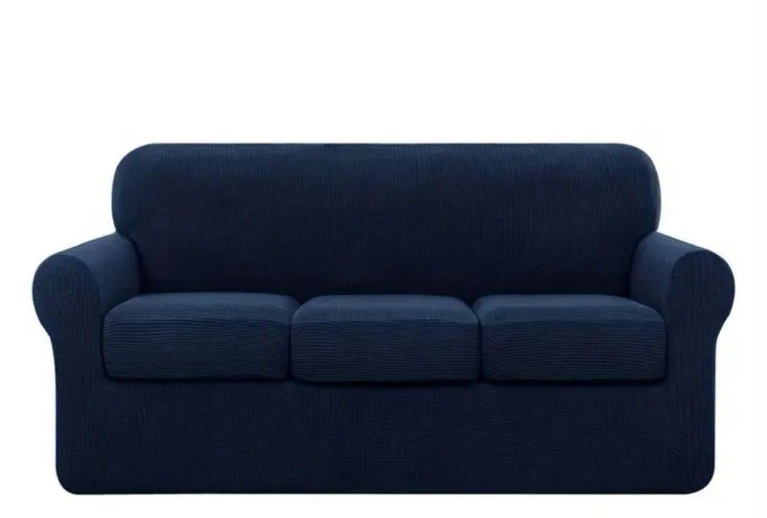 Single Seater Couch slipcover with loose Cushion covers