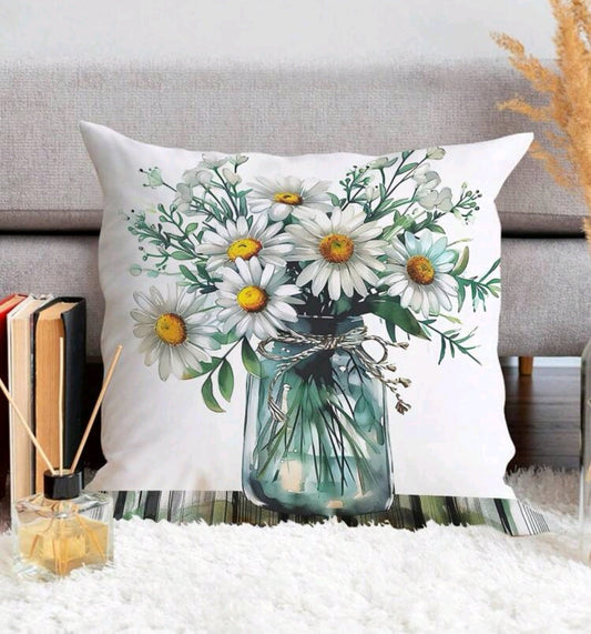 Floral Print Pillowcase