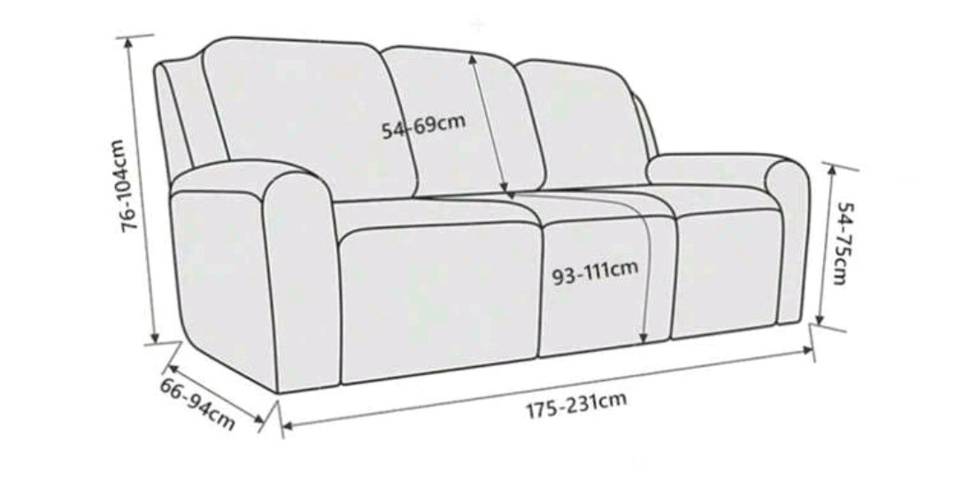 3 Seater Recliner Slipcover