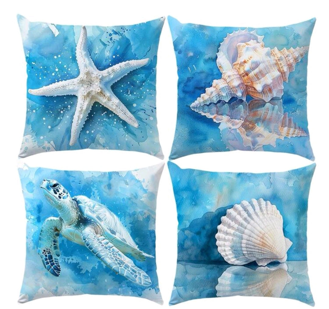 Ocean theme cushion covers