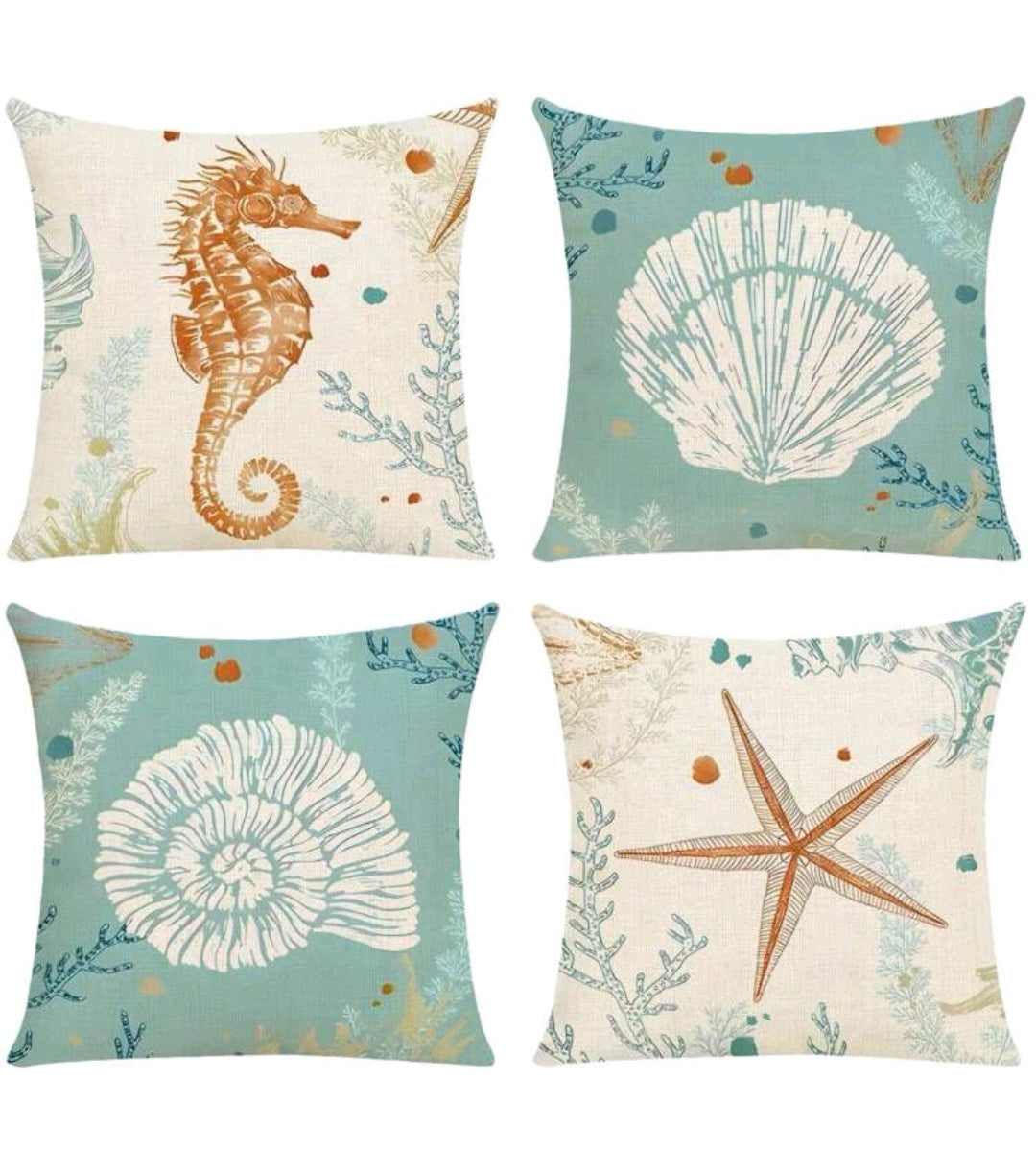 Ocean theme cushion covers