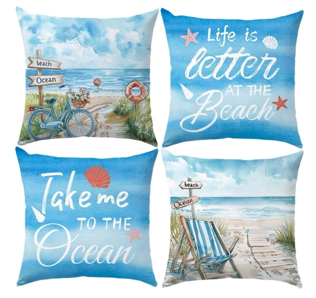 Ocean theme cushion covers