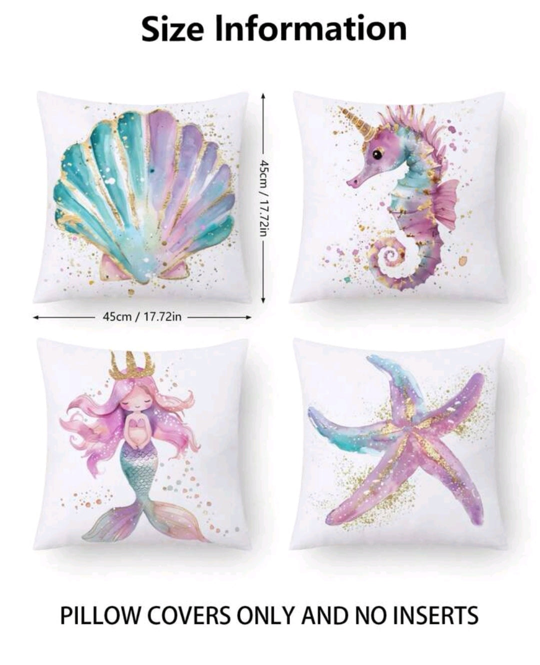 Ocean theme cushion covers