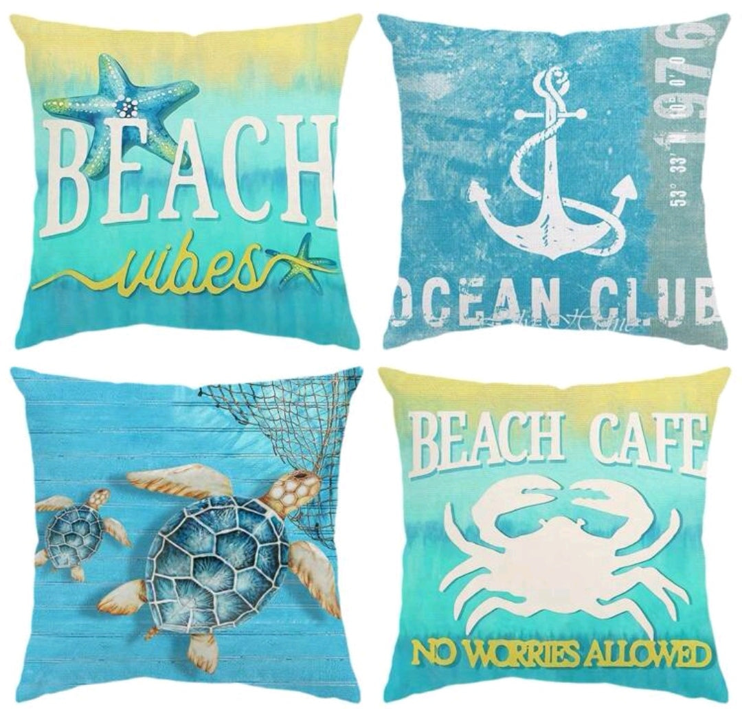 Ocean theme cushion covers