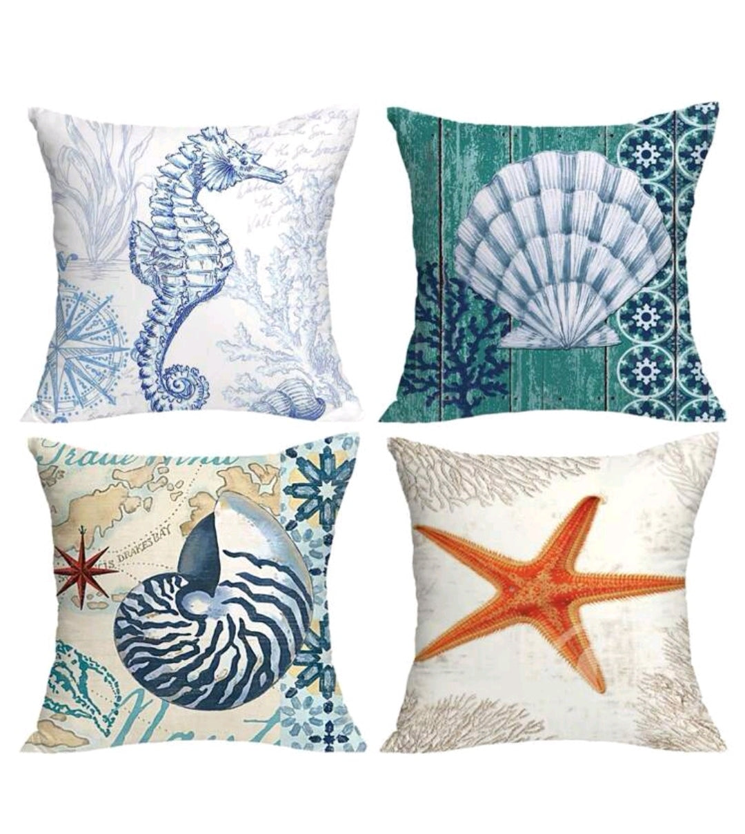 Ocean theme cushion covers