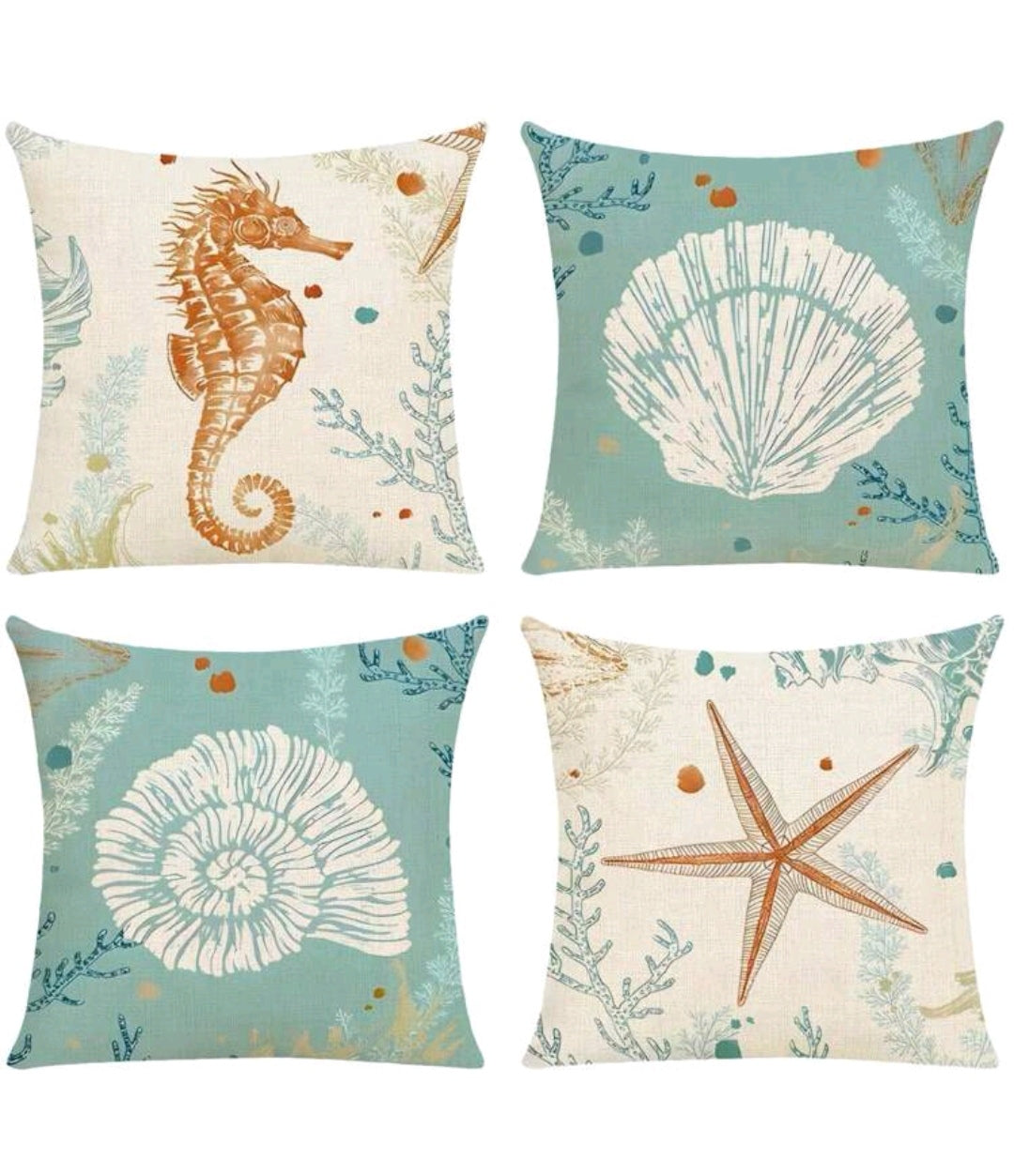 Ocean theme cushion covers