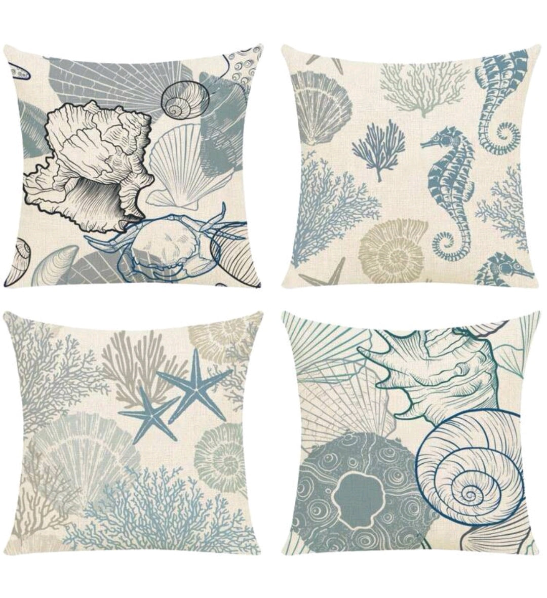 Ocean theme cushion covers