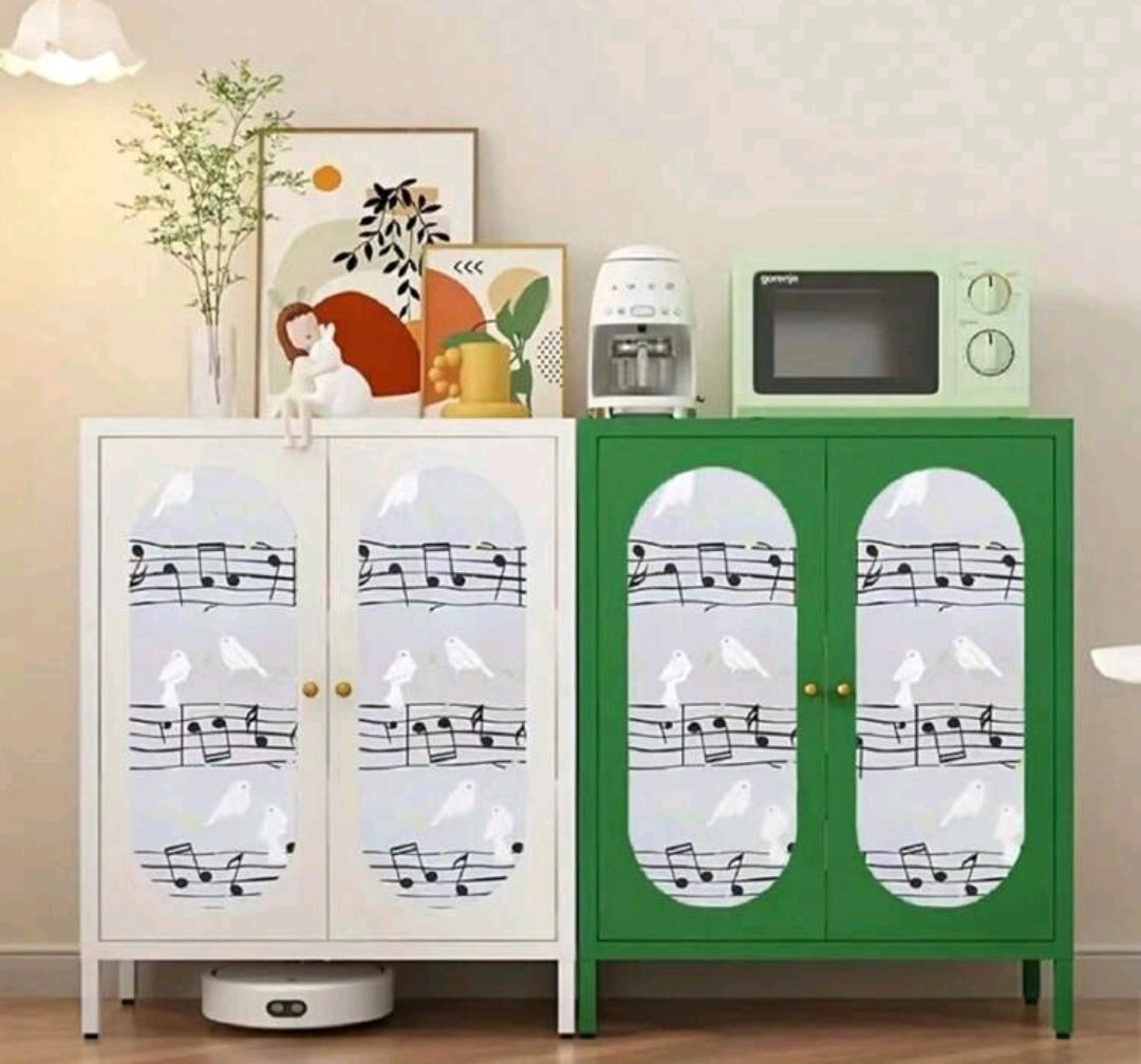 Music notes and birds window Privacy film