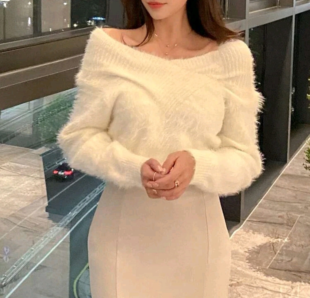 Off Shoulder Sweater