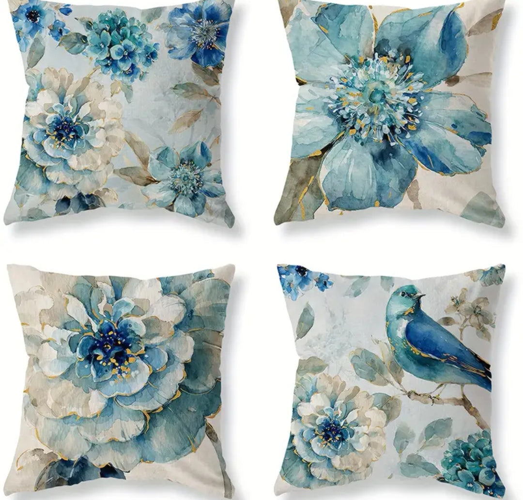 Floral Print Cushion Cover