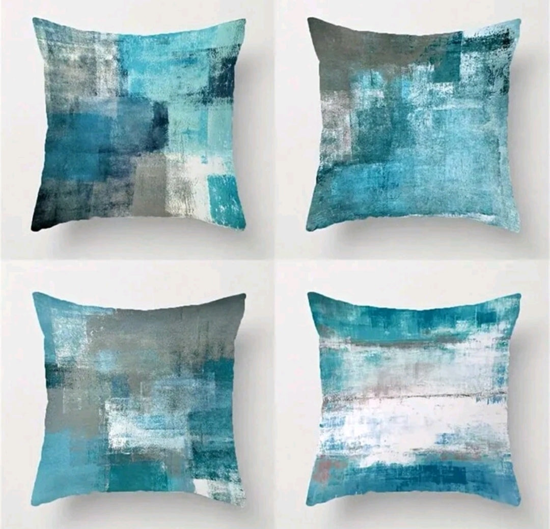 Abstract print cushion cover set