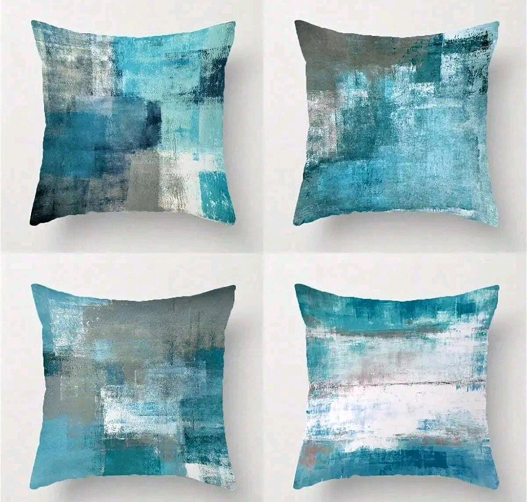 Abstract print cushion cover set