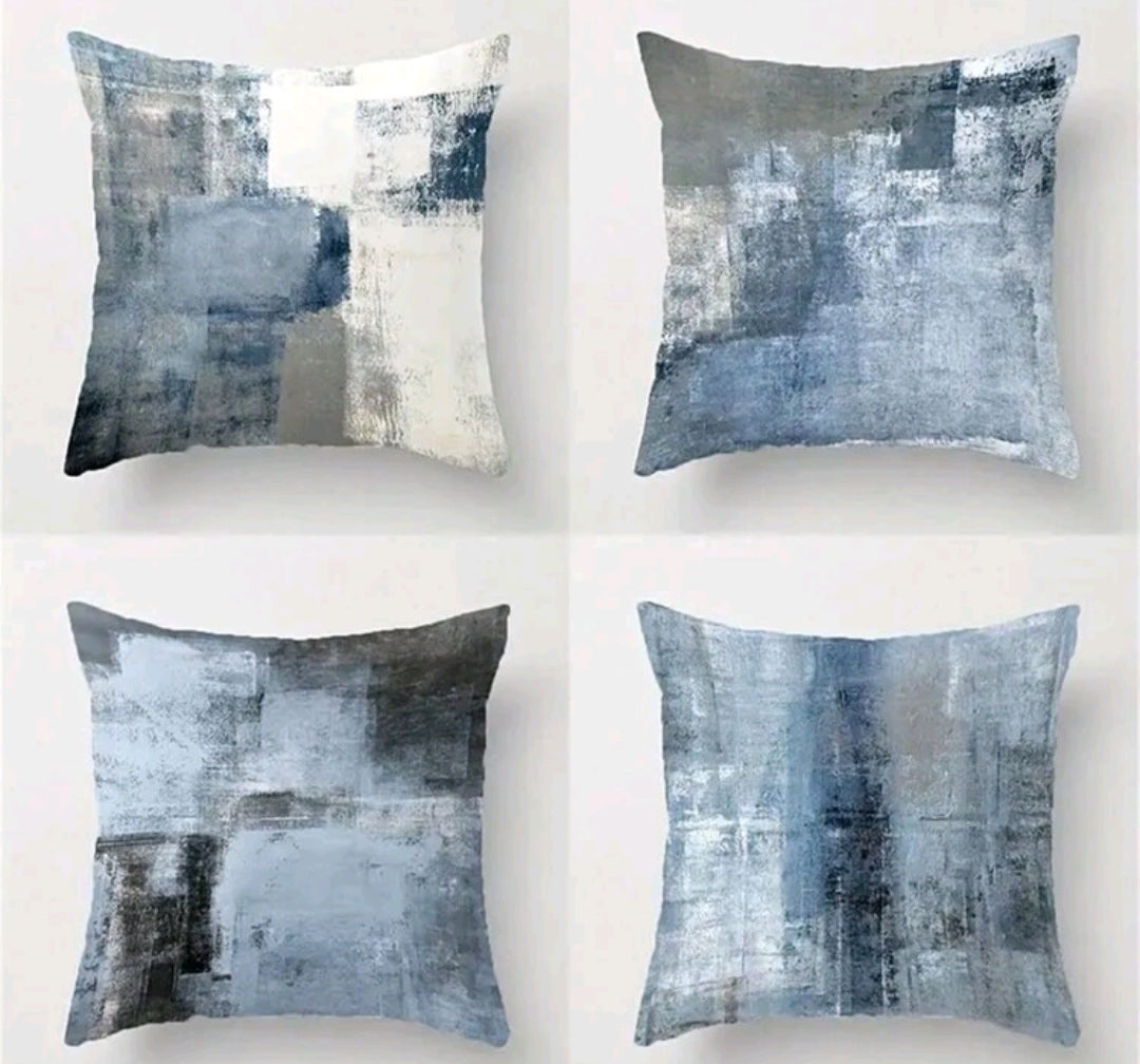 Abstract print cushion cover set