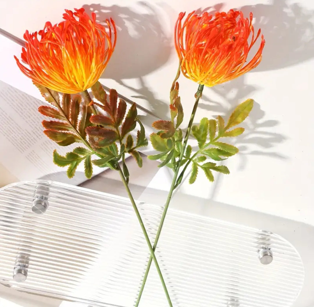 Pincushion Flowers Artificial