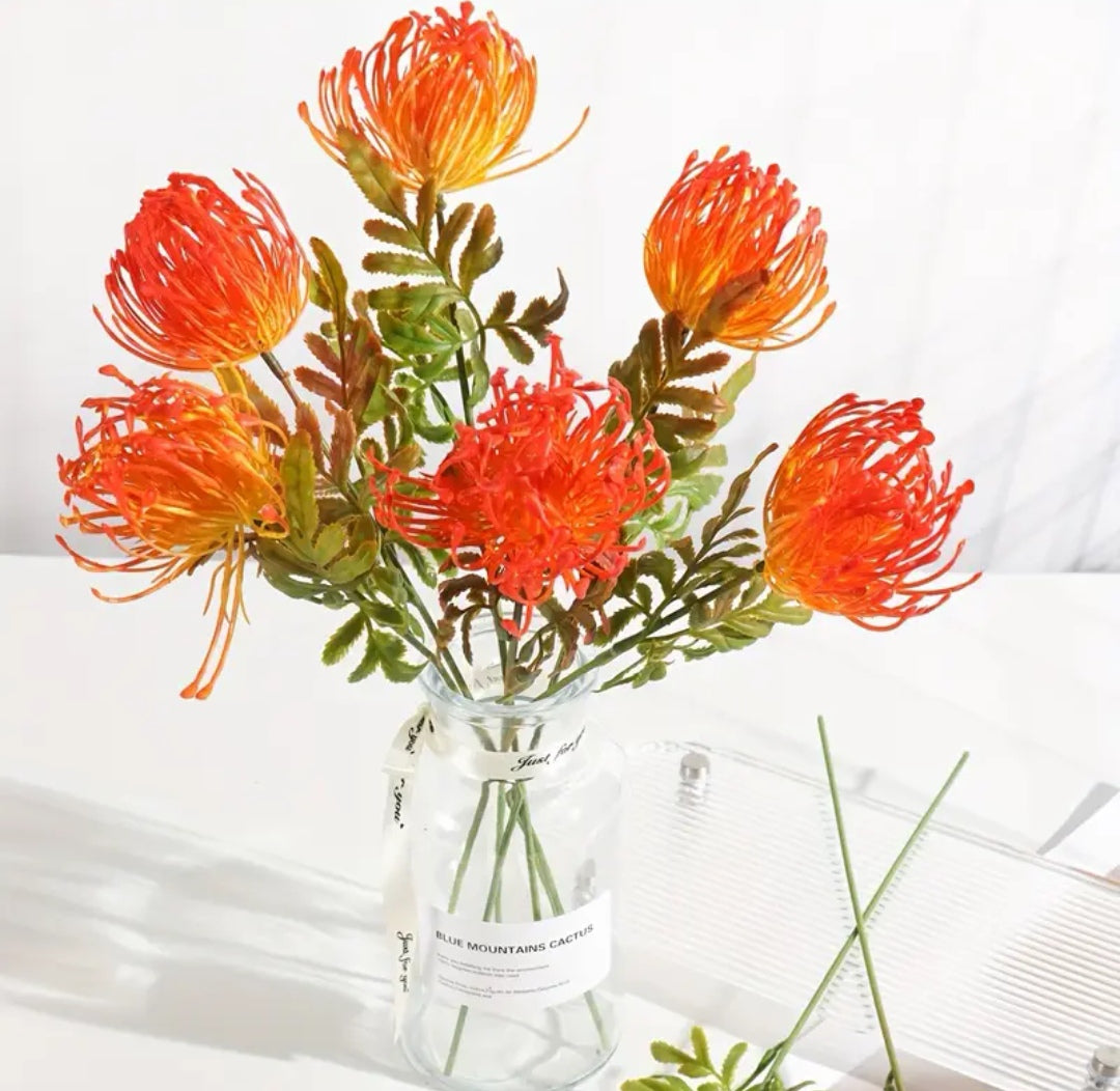 Pincushion Flowers Artificial