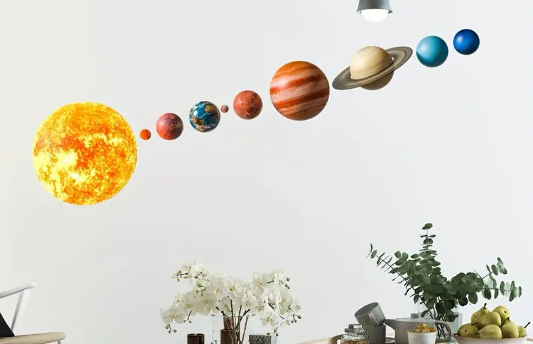 Wallsticker solar system