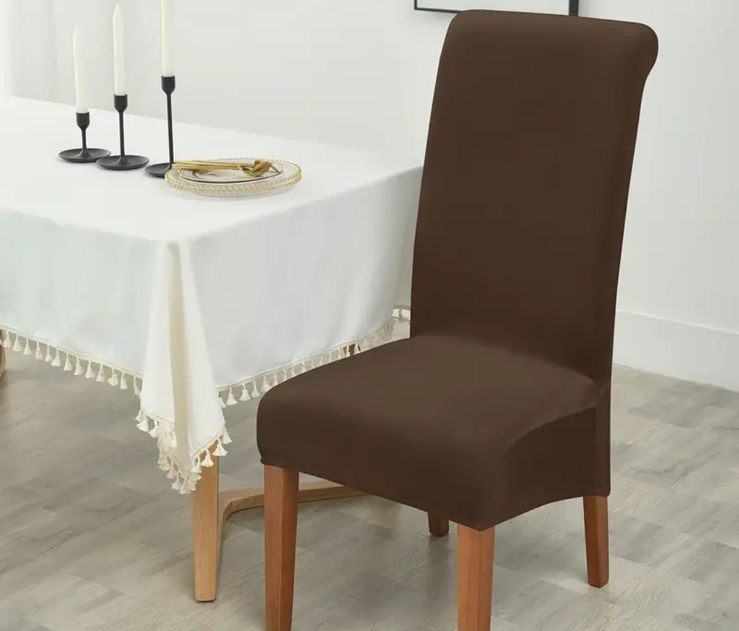 Velvet dining room chairs covers (set of 2)