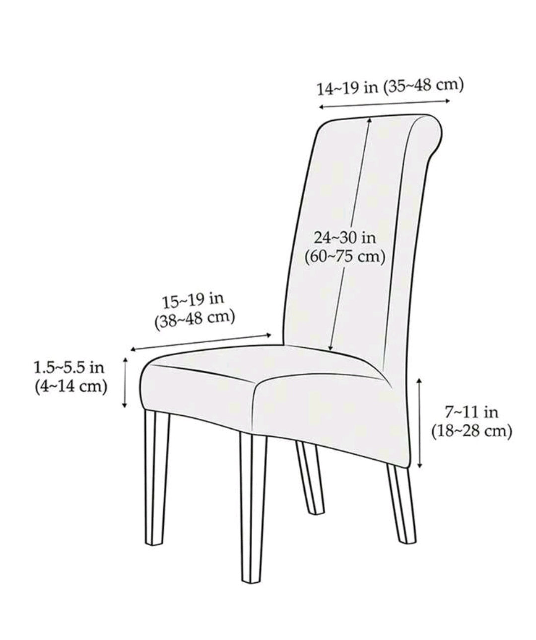 Diningroom chair cover set of 2