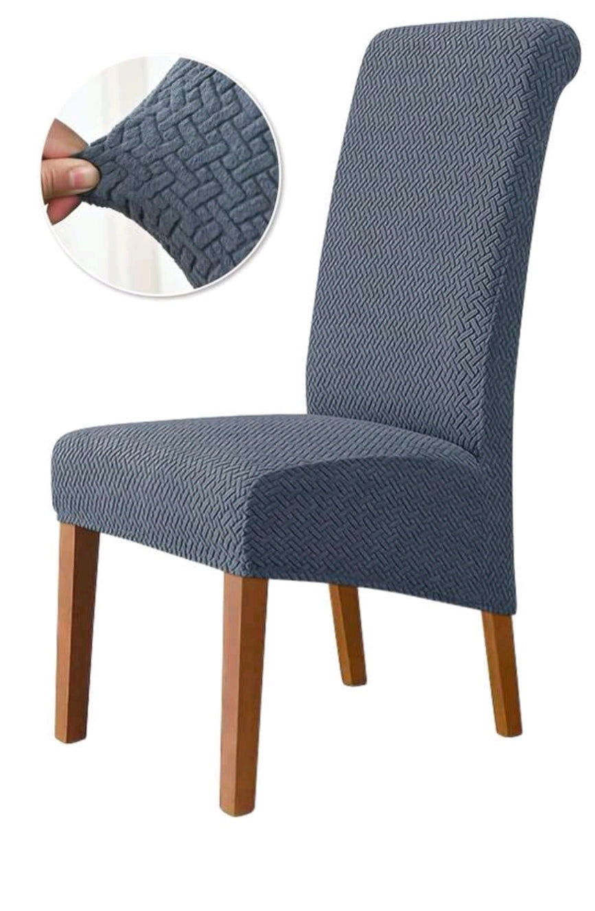 Universal high stretch dining chair slipcover