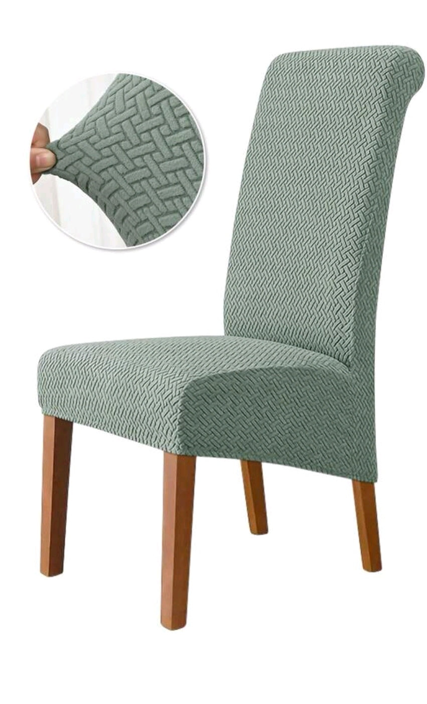 Universal high stretch dining chair slipcover