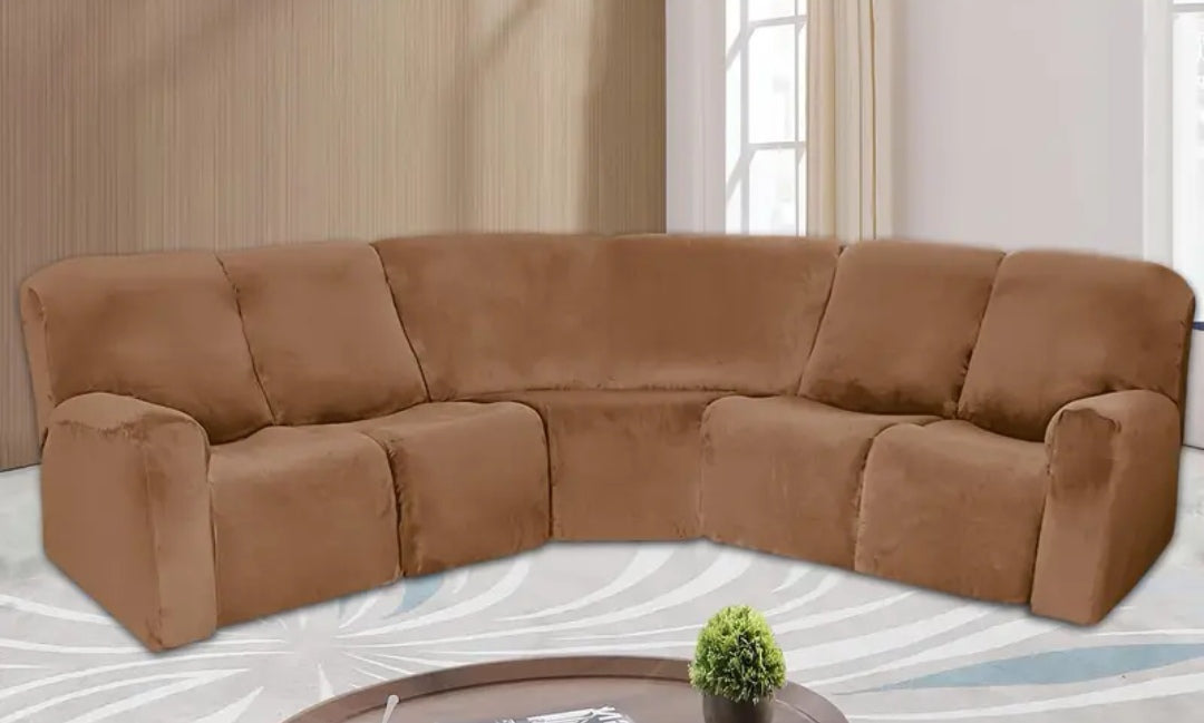 L shape recliner slipcover