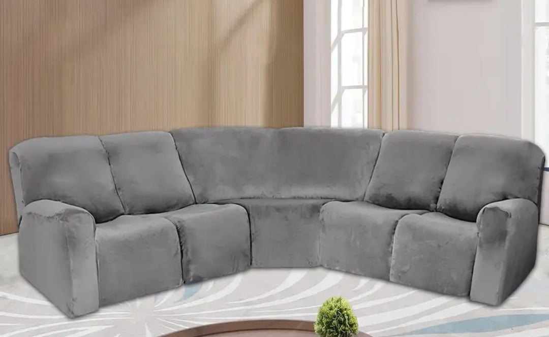 L shape recliner slipcover