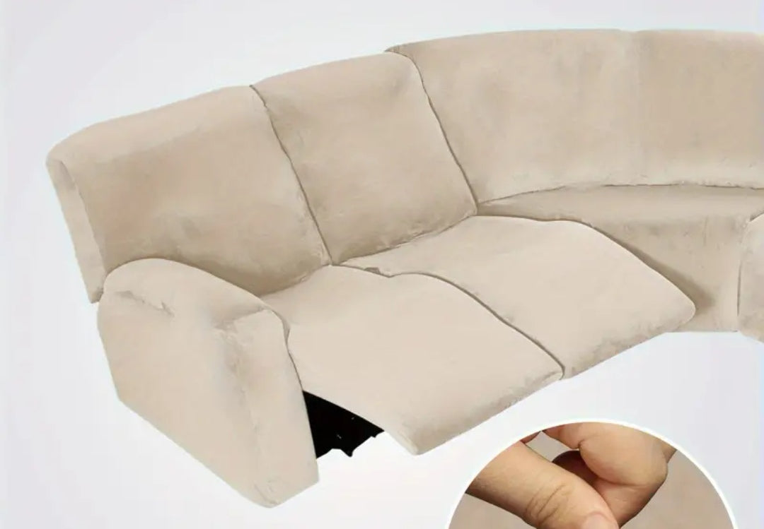 L shape recliner slipcover